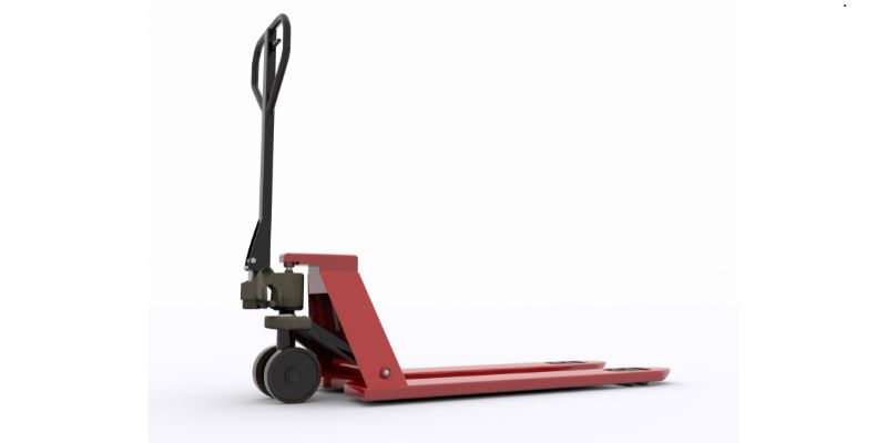 standard-pallet-jack-size1 Illustration showing standard pallet jack size dimensions